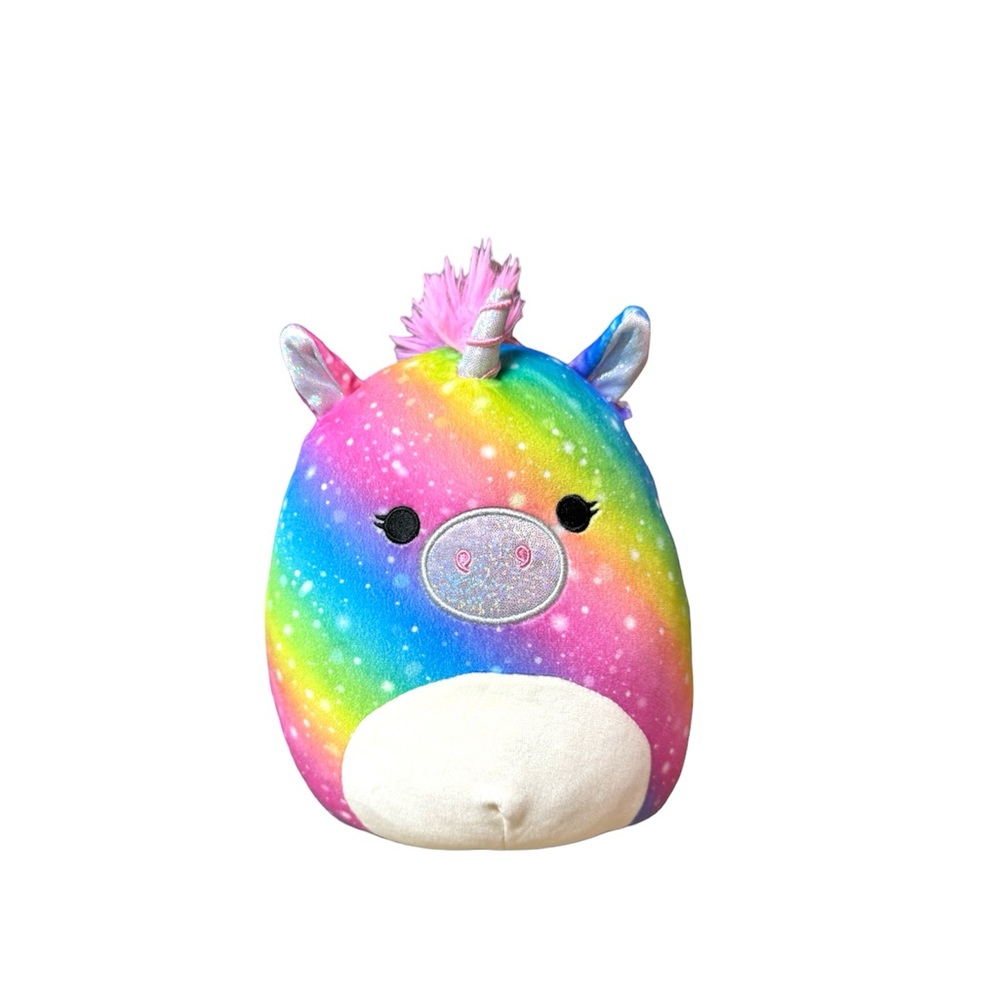 SQUISHMALLOW KellyToy - 8 In- Prim The Rainbow Galaxy Unicorn with Star Print